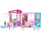 Barbie dukkehus med dukke og møbler