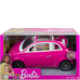 Barbie Fiat 500 med dukke - Rosa
