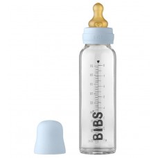 Babyflaske, komplett sett - Babyblå (225 ml)