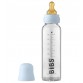 Babyflaske, komplett sett - Babyblå (225 ml)