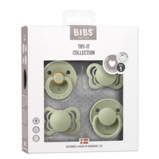 BIBS Try-it samling 4 pk. - Sage (størrelse 1)