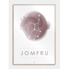 Konstellasjonsplakat – Jomfru, M (50x70, B2)