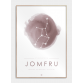 Konstellasjonsplakat – Jomfru, S (29,7 x 42, A3)