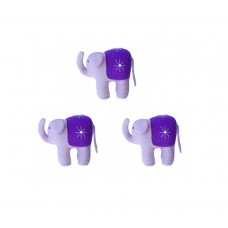 Elefantfamilie (3 stk) - lilla