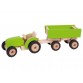 Traktor med henger - grønn