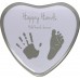 Happy Hands 2D hjerte - Hvid