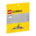 Lego byggeplate - Grå (38 x 38 cm)