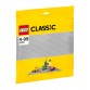 Lego byggeplate - Grå (38 x 38 cm)