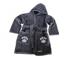 Morgenkåbe, grå - 2-4 år