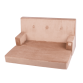 Sammenleggbar sofa - gull, fløyel (100x40x52cm)