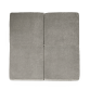 Lekematte firkantet - grå, fløyel (120x120x5cm)