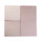 Lekematte firkantet - lilla, fløyel (120x120x5cm)