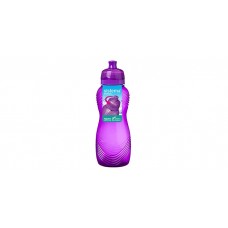 Drikkeflaske med bølgemønster - Lilla (600 ml)