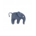 Strikket elefantrangle - Blå