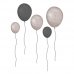 Wallstories - Ballonger, gråbrune