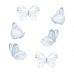 Wallstories - Blå sommerfugler - sett med 6 stk