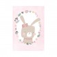 Plakat A3, kanin rosa/hvit