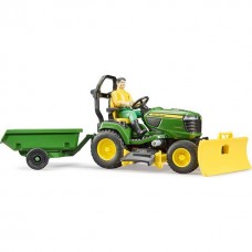 Bruder Bworld John Deere plentraktor med tilhenger 62104