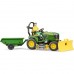 Bruder Bworld John Deere plentraktor med tilhenger 62104