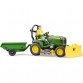 Bruder Bworld John Deere plentraktor med tilhenger 62104