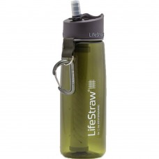 Gå 0,65L vannflaske med filtergrønn