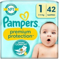 Pampers New Baby Bleier Str 1 2-5 kg ​​2x42 pakke