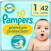 Pampers New Baby Bleier Str 1 2-5 kg ​​2x42 pakke