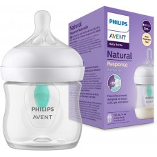 Philips AVENT Natural Response babyflaske - 125 ml babyflaske med luftfri ventil, BPA-fri for nyfødte i alderen 0+ måneder (modell SCY670/01)