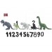 Barn av Friis Birthday Train Dinosaur med 11 figurer