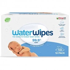 WaterWipes Plastfrie våtservietter 12x60-pak