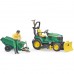 Bruder Bworld John Deere plentraktor med tilhenger 62104