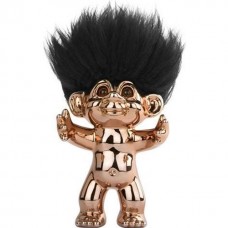 Lucky Troll Bronse/svart hår 12 cm