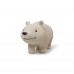 Teather in Natural Rubber - Polly the Polar Bear