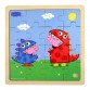 Peppa Pig - Trepuslespill - Dino DressUp